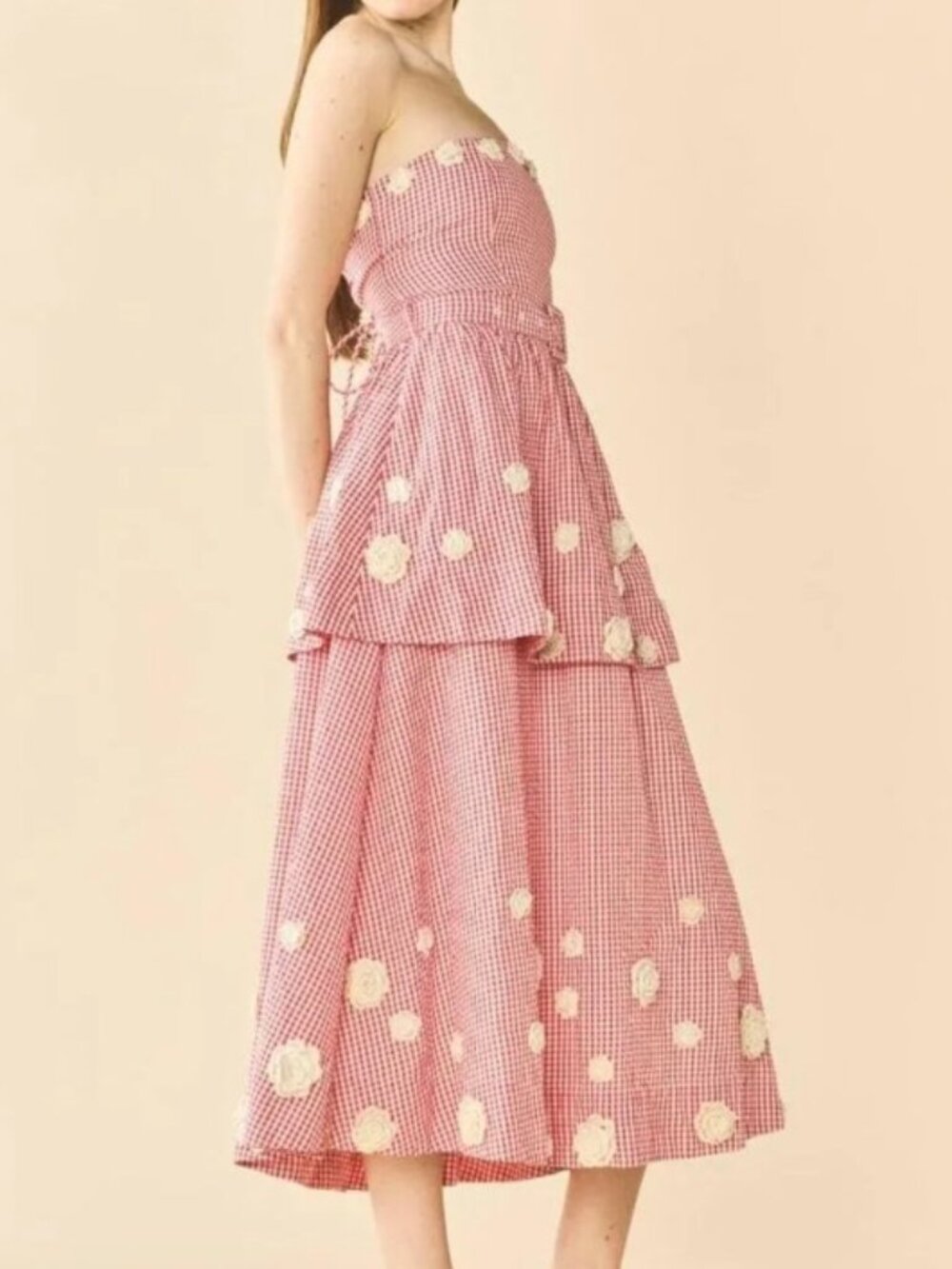Eddy x Rainey Collab gingham dress